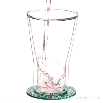 Double Wall Borosilicate Glass Mug For Green Tea